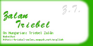 zalan triebel business card